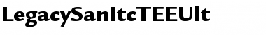 Download LegacySanItcTEEUlt Regular Font Title Preview