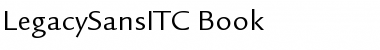 Download LegacySansITC-Book Book Font Title Preview