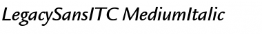Download LegacySansITC-Medium MediumItalic Font Title Preview