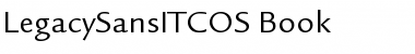 Download LegacySansITCOS-Book Book Font Title Preview