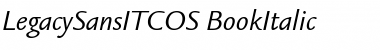 Download LegacySansITCOS-Book BookItalic Font Title Preview