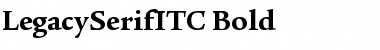 Download LegacySerifITC Bold Font Title Preview
