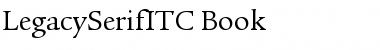 Download LegacySerifITC-Book Book Font Title Preview