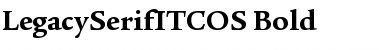 Download LegacySerifITCOS Bold Font Title Preview