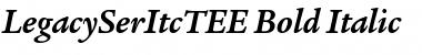 Download LegacySerItcTEE Bold Italic Font Title Preview