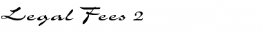 Download Legal Fees 2 Regular Font Title Preview