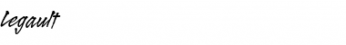 Download Legault RomanItalic Font Title Preview