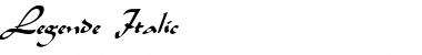 Download Legende Italic Font Title Preview