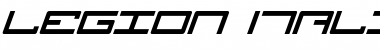 Download Legion Italic Italic Font Title Preview