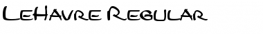 Download LeHavre Regular Font Title Preview