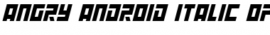 Download Angry Android Italic Font Title Preview