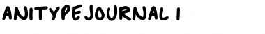 Download Anitype Journal 1 Font Title Preview