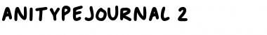 Download Anitype Journal 2 Font Title Preview