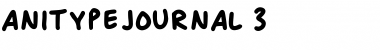 Download Anitype Journal 3 Font Title Preview