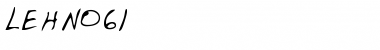 Download LEHN061 Regular Font Title Preview