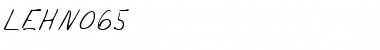 Download LEHN065 Regular Font Title Preview