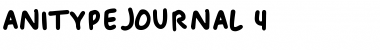 Download Anitype Journal 4 Font Title Preview