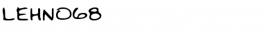 Download LEHN068 Regular Font Title Preview