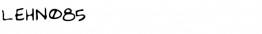 Download LEHN085 Regular Font Title Preview