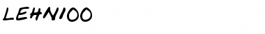 Download LEHN100 Regular Font Title Preview