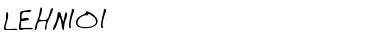Download LEHN101 Regular Font Title Preview