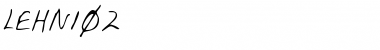 Download LEHN102 Regular Font Title Preview