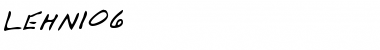 Download LEHN106 Regular Font Title Preview