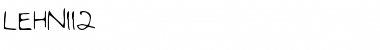 Download LEHN112 Regular Font Title Preview