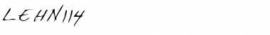 Download LEHN114 Regular Font Title Preview