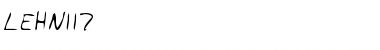 Download LEHN117 Regular Font Title Preview