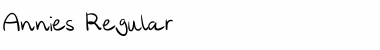 Download Annies Regular Font Title Preview