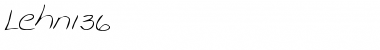 Download LEHN136 Regular Font Title Preview