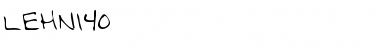 Download LEHN140 Regular Font Title Preview