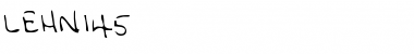 Download LEHN145 Regular Font Title Preview