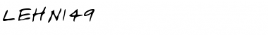 Download LEHN149 Regular Font Title Preview