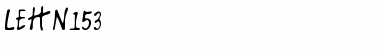 Download LEHN153 Regular Font Title Preview
