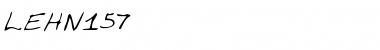 Download LEHN157 Regular Font Title Preview