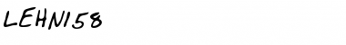 Download LEHN158 Regular Font Title Preview