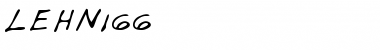Download LEHN166 Regular Font Title Preview