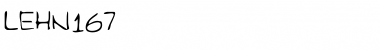 Download LEHN167 Regular Font Title Preview