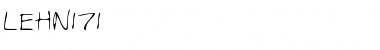 Download LEHN171 Regular Font Title Preview