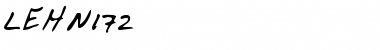 Download LEHN172 Regular Font Title Preview