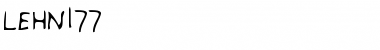 Download LEHN177 Regular Font Title Preview