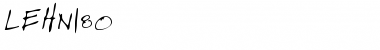 Download LEHN180 Regular Font Title Preview