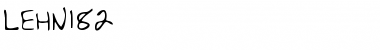Download LEHN182 Regular Font Title Preview