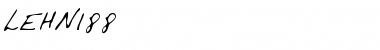 Download LEHN188 Regular Font Title Preview