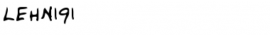 Download LEHN191 Regular Font Title Preview