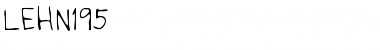 Download LEHN195 Regular Font Title Preview