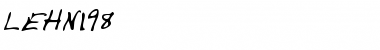 Download LEHN198 Regular Font Title Preview