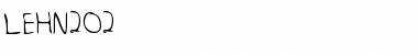 Download LEHN202 Regular Font Title Preview